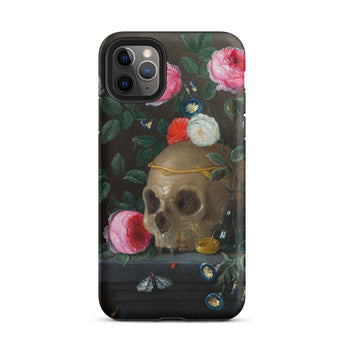 Vanitas Still Life - Jan Van Kessel Iphone Case, 11 Pro Max / Matte, Skull Floral Phone Case