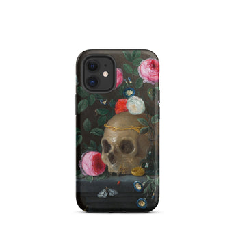 Vanitas Still Life - Jan Van Kessel Iphone Case, 12 Mini / Matte, Skull Floral Patterned Phone Case