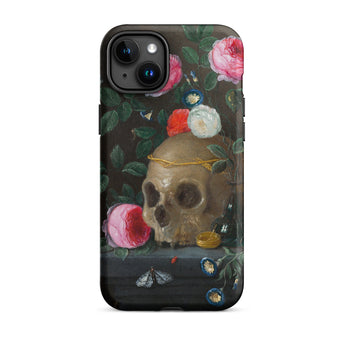 Vanitas Still Life - Jan Van Kessel Iphone Case, 15 Plus / Matte, Floral Skull Iphone Case