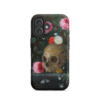 Vanitas Still Life - Jan Van Kessel Iphone Case, 16 / Matte, Skull Floral Patterned Phone Case