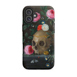 Vanitas Still Life - Jan Van Kessel Iphone Case, 16 Plus / Matte, Skull Floral Phone Case