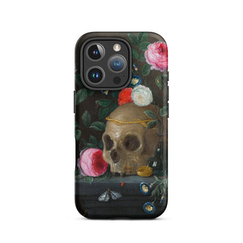 Vanitas Still Life - Jan Van Kessel Iphone Case, 16 Pro / Matte, Skull Floral Iphone Case
