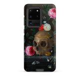 Vanitas Still Life - Jan Van Kessel Phone Case Samsung Galaxy S20 Ultra / Matte Phone Case Classical Life Painting Central Skull Adorned
