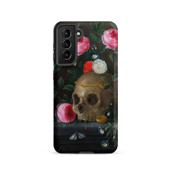 Vanitas Still Life - Jan Van Kessel Samsung Case, Galaxy S21 / Matte, Phone Case Still-life Painting Skull Adorned Flowers