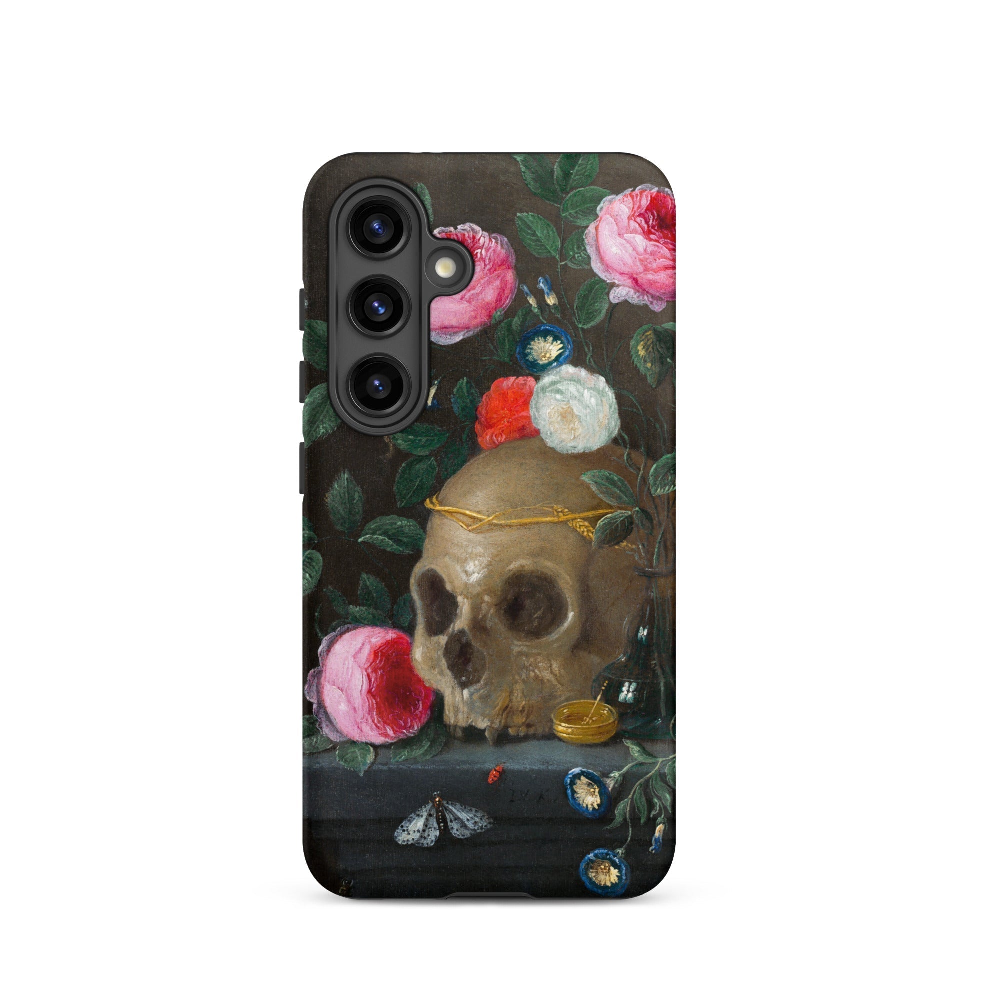 Vanitas Still Life Jan Van Kessel Samsung Case, Galaxy S24 / Matte, Phone Case Skull Floral Painting