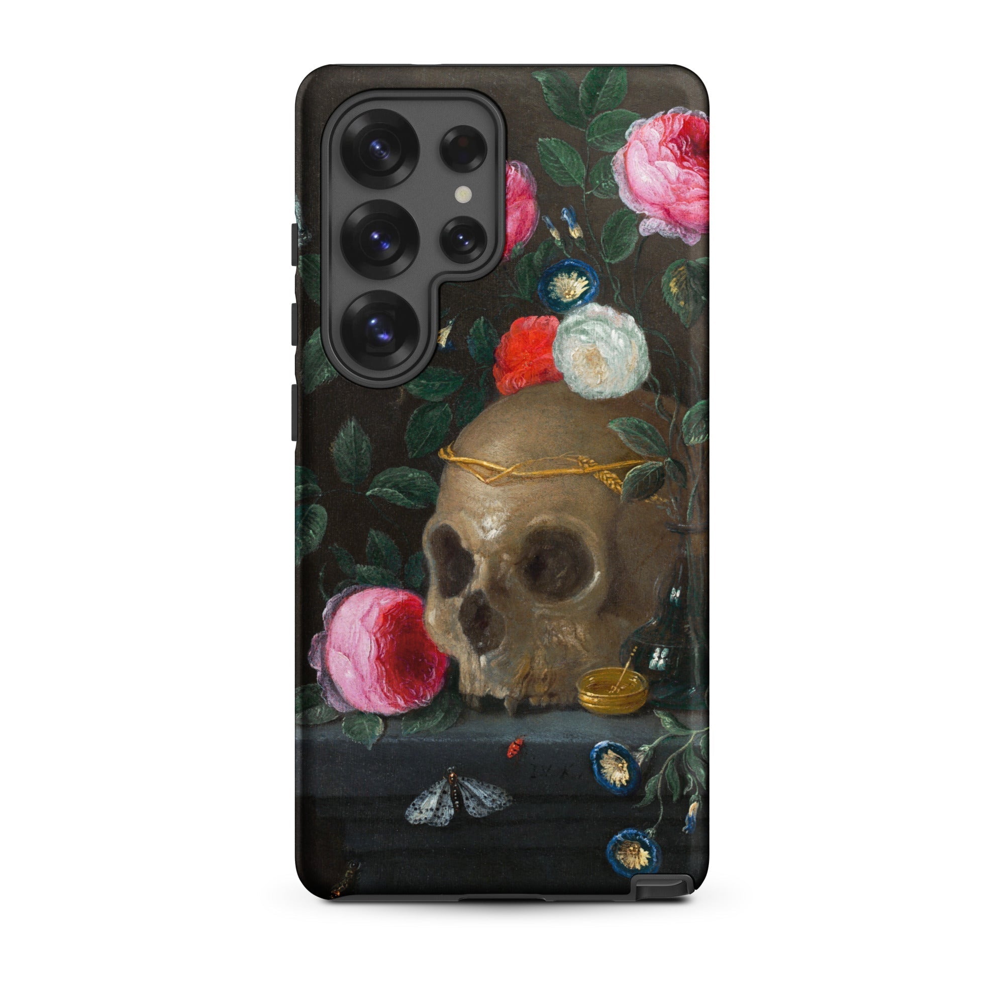 Vanitas Still Life Jan Van Kessel Samsung Case, Galaxy S25 Ultra / Matte, Phone Case Dark Floral Skull Life Painting