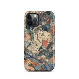 Velvet Rogue - Surreal White Tiger Art Iphone Case, 12 Pro / Matte, Tiger-themed Phone Case