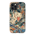 Velvet Rogue - Surreal White Tiger Art Iphone Case, 12 Pro / Matte, Tiger-themed Phone Case