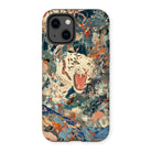 Velvet Rogue - Surreal White Tiger Art Iphone Case, 13 / Matte, Tiger-themed Phone Case
