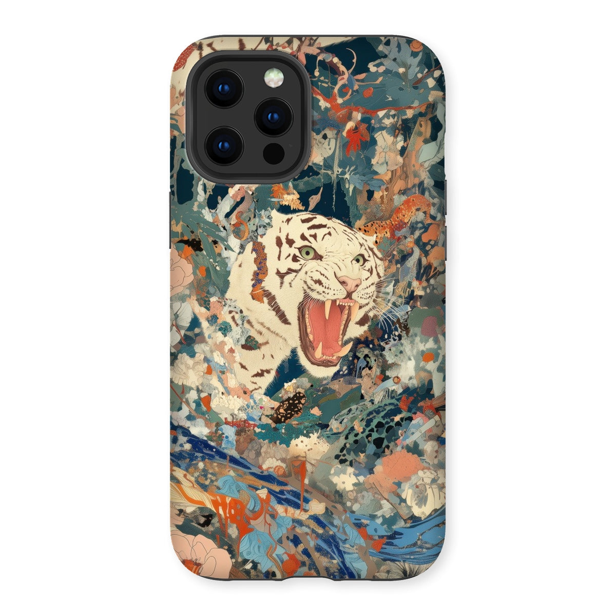Velvet Rogue - Surreal White Tiger Art Iphone Case, 13 Pro Max / Matte, Tiger-themed Phone Case