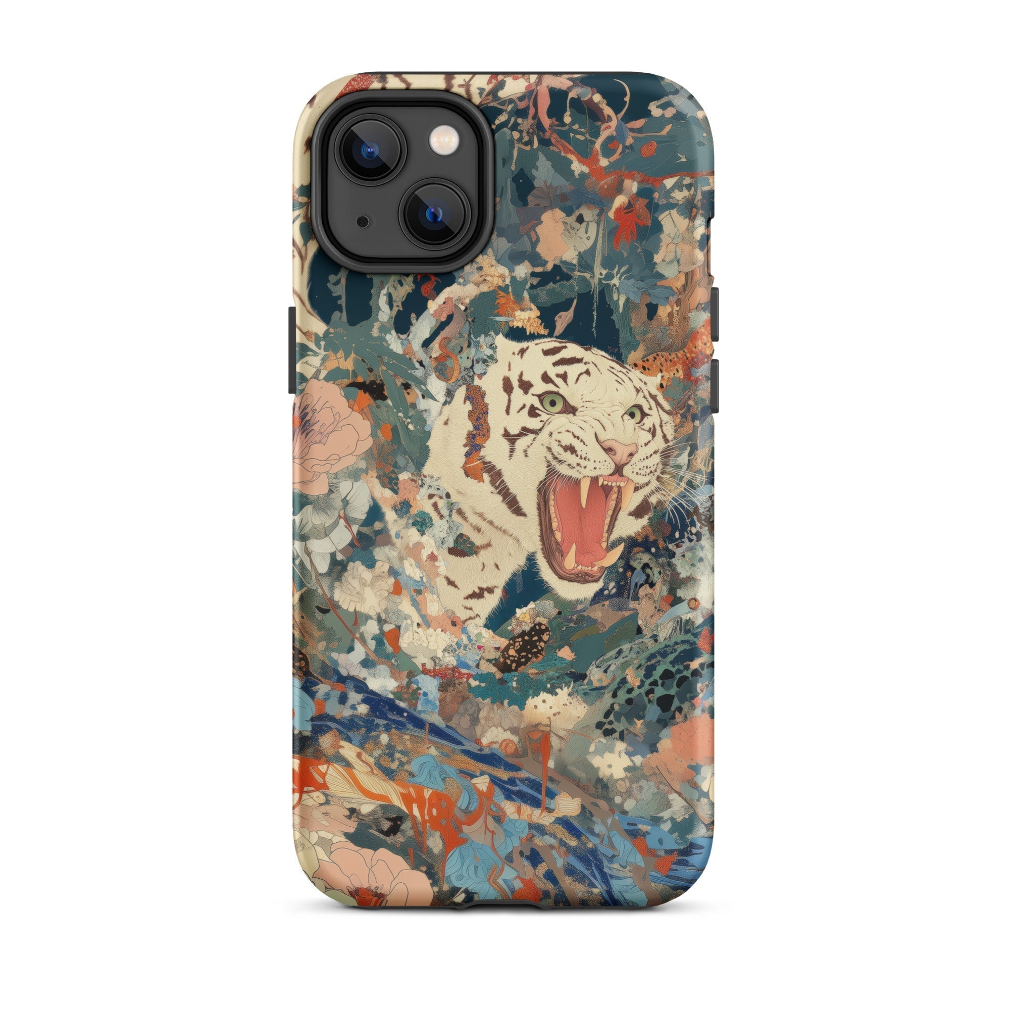 Velvet Rogue Surreal White Tiger Art Iphone Case, 14 Plus / Matte, Tiger Themed Phone Case