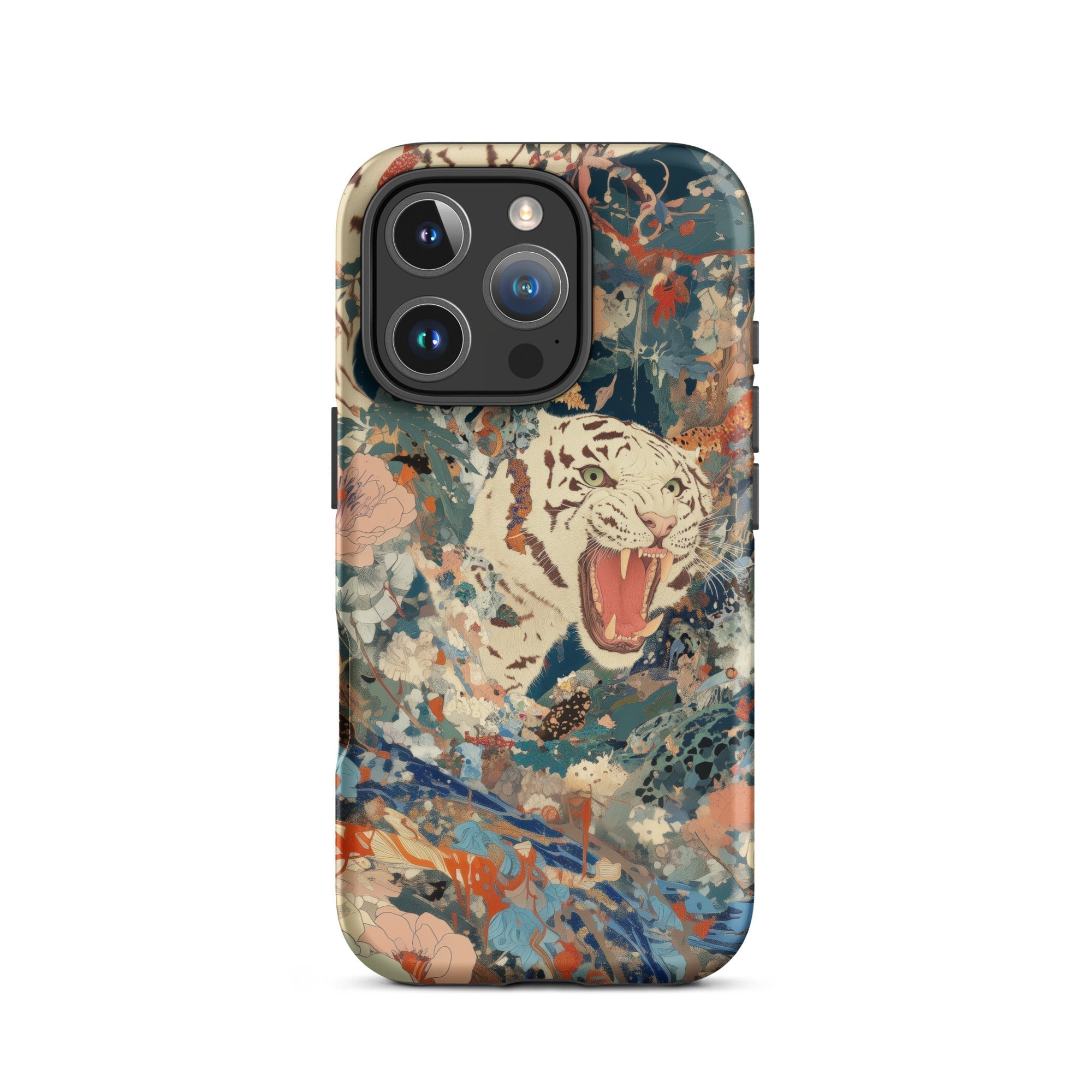 Velvet Rogue Surreal White Tiger Art Iphone Case, 16 Pro / Matte, Tiger Themed Phone Case