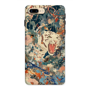 Velvet Rogue - Surreal White Tiger Art Iphone Case, 8 Plus / Matte, Tiger-themed Phone Case
