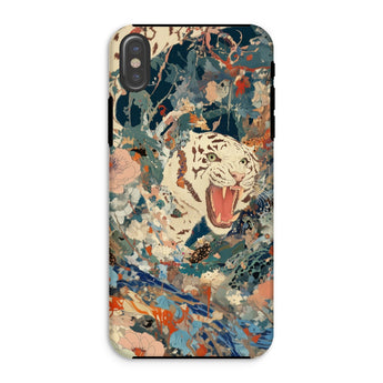 Velvet Rogue - Surreal White Tiger Art Iphone Case, Xs / Matte, Tiger-themed Phone Case