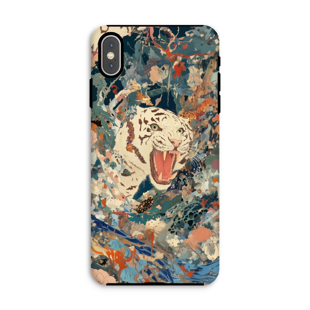 Velvet Rogue - Surreal White Tiger Art Iphone Case, Xs Max / Matte, Tiger-themed Phone Case