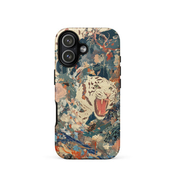 Velvet Rogue - Surreal White Tiger Art Phone Case Iphone 17 / Matte Iphone 12 Pro Max Case Tiger Design Vibrant Surreal White Tiger, Art,