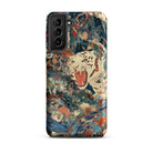 Velvet Rogue Surreal White Tiger Art Samsung Case, Galaxy S21 Plus / Matte, Smartphone Case Abstract Colorful Design White Tiger