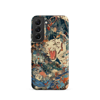 Velvet Rogue - Surreal White Tiger Art Samsung Case, Galaxy S22 / Matte, Phone Case Abstract Colorful Design White Tiger