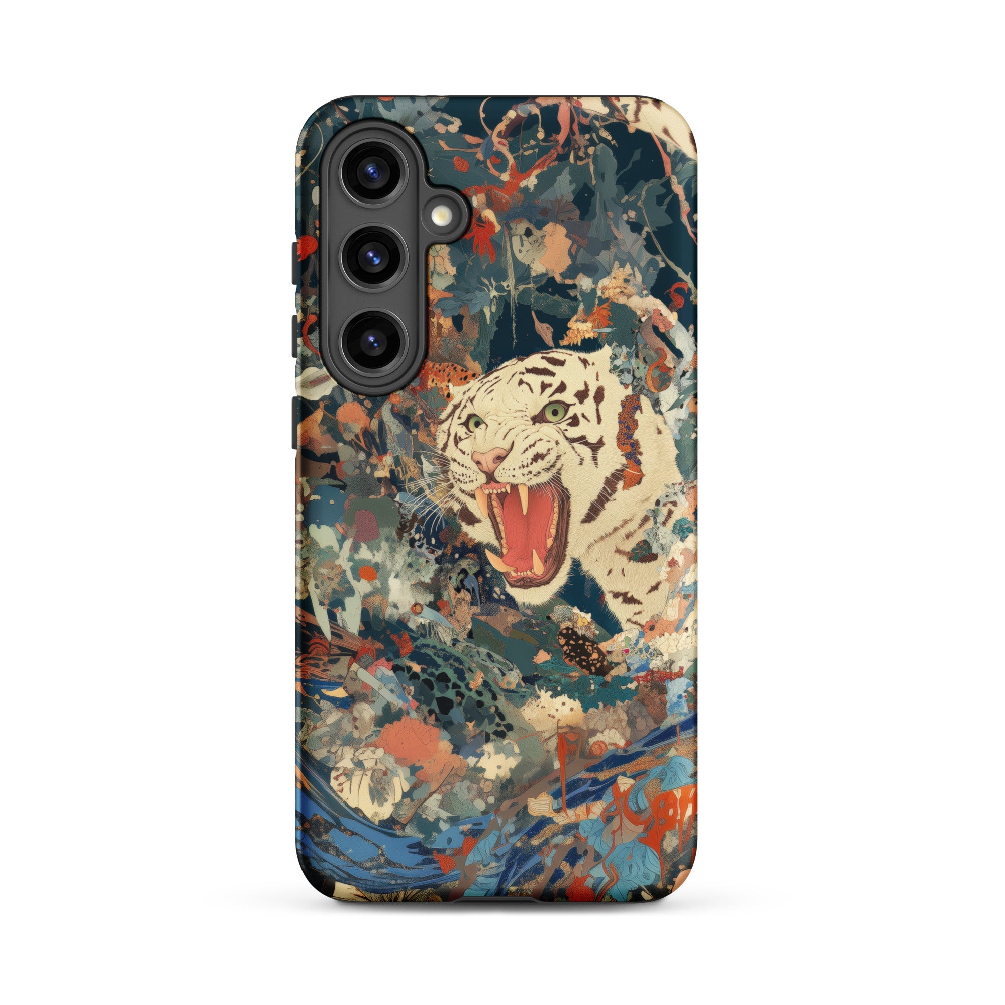 Velvet Rogue Surreal White Tiger Art Samsung Case, Galaxy S24 Plus / Matte, Phone Case White Tiger Design