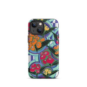 Vibrant Floral Aesthetic - E.a. Séguy Iphone Case, 13 Mini / Matte, Floral Patterned Phone Case