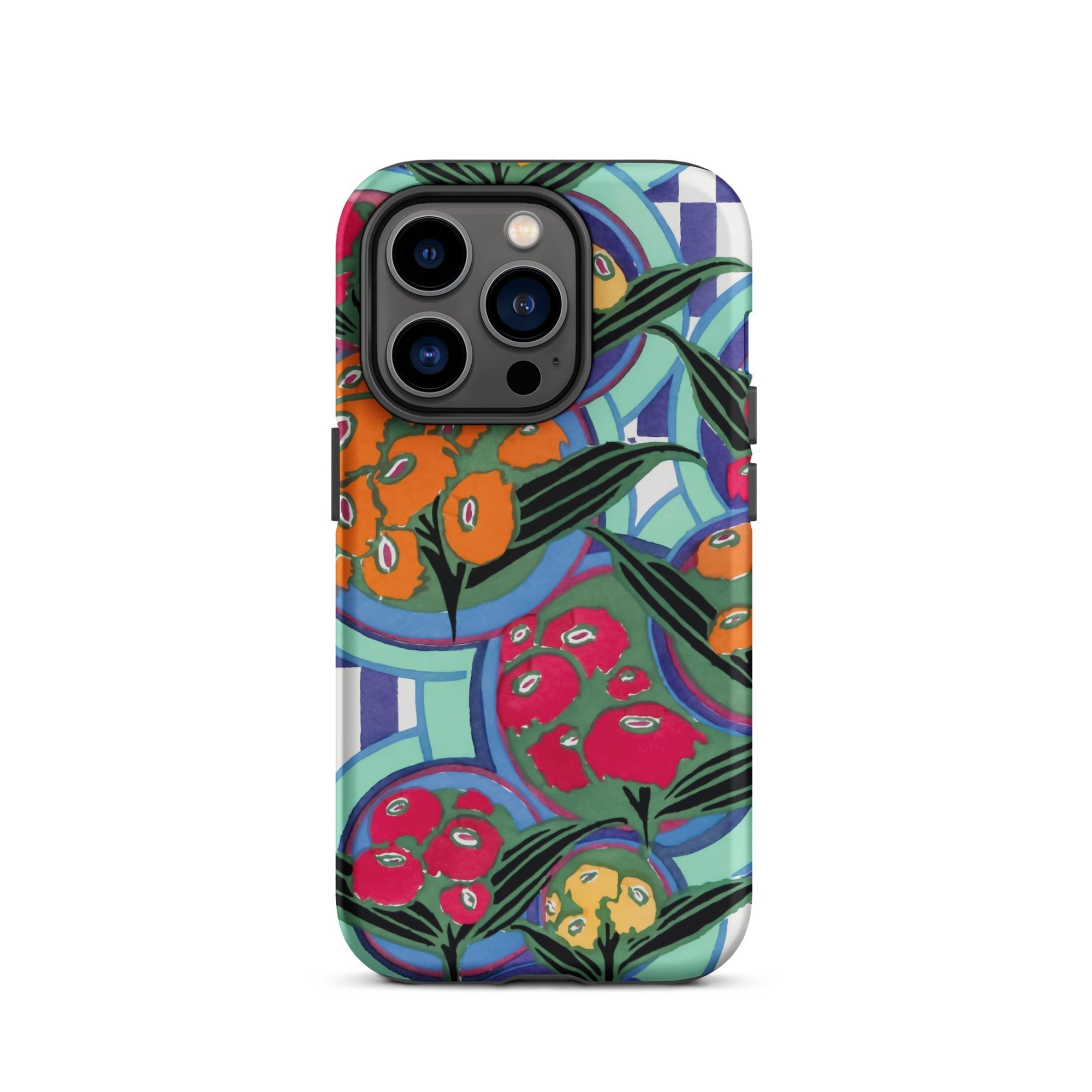 Vibrant Floral Aesthetic E.a. Séguy Iphone Case, 14 Pro / Matte, Floral Patterned Phone Case