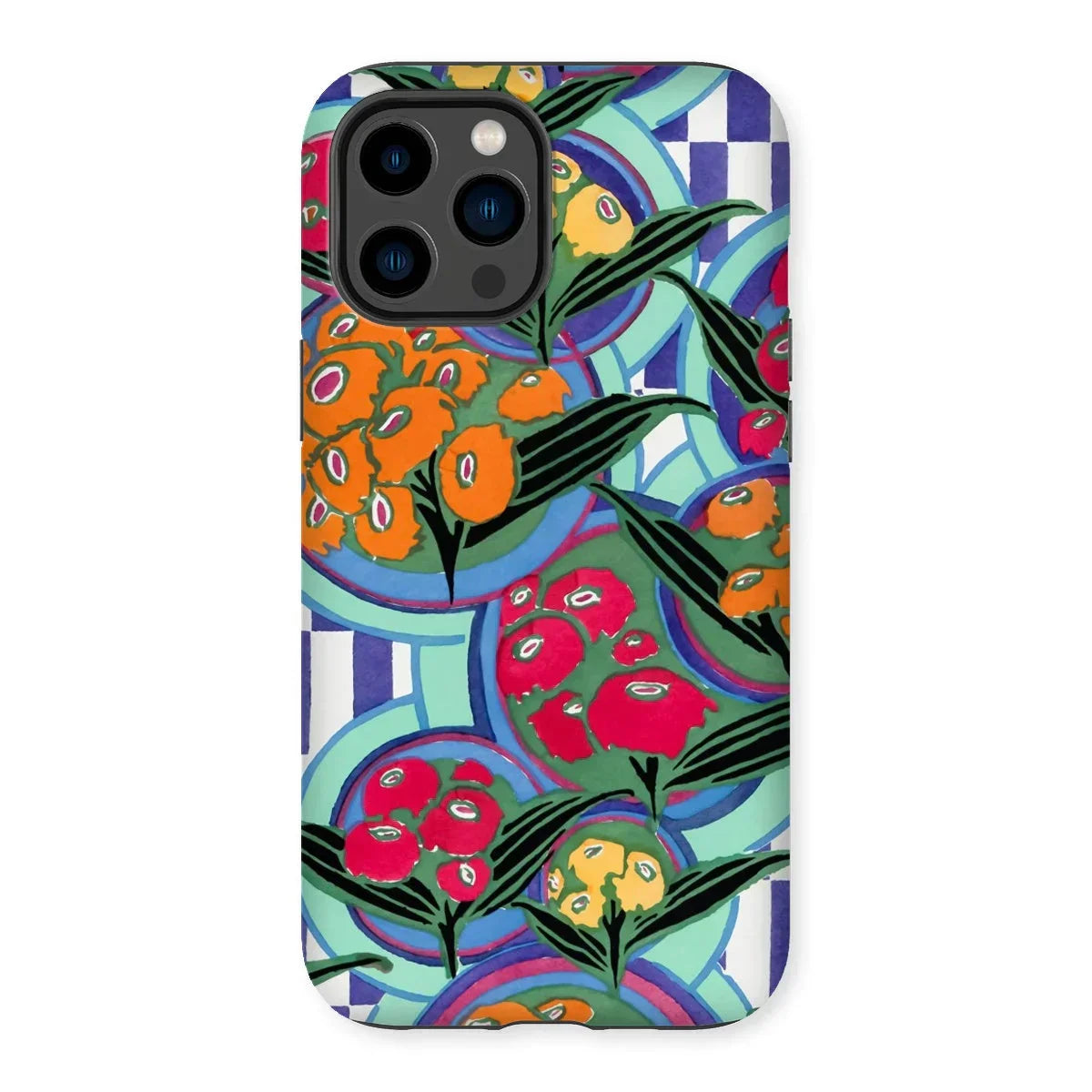 Vibrant Floral Aesthetic - E.a. Séguy Iphone Case, 14 Pro Max / Matte, Colorful Abstract Floral-patterned Phone Case Iphone Triple-lens