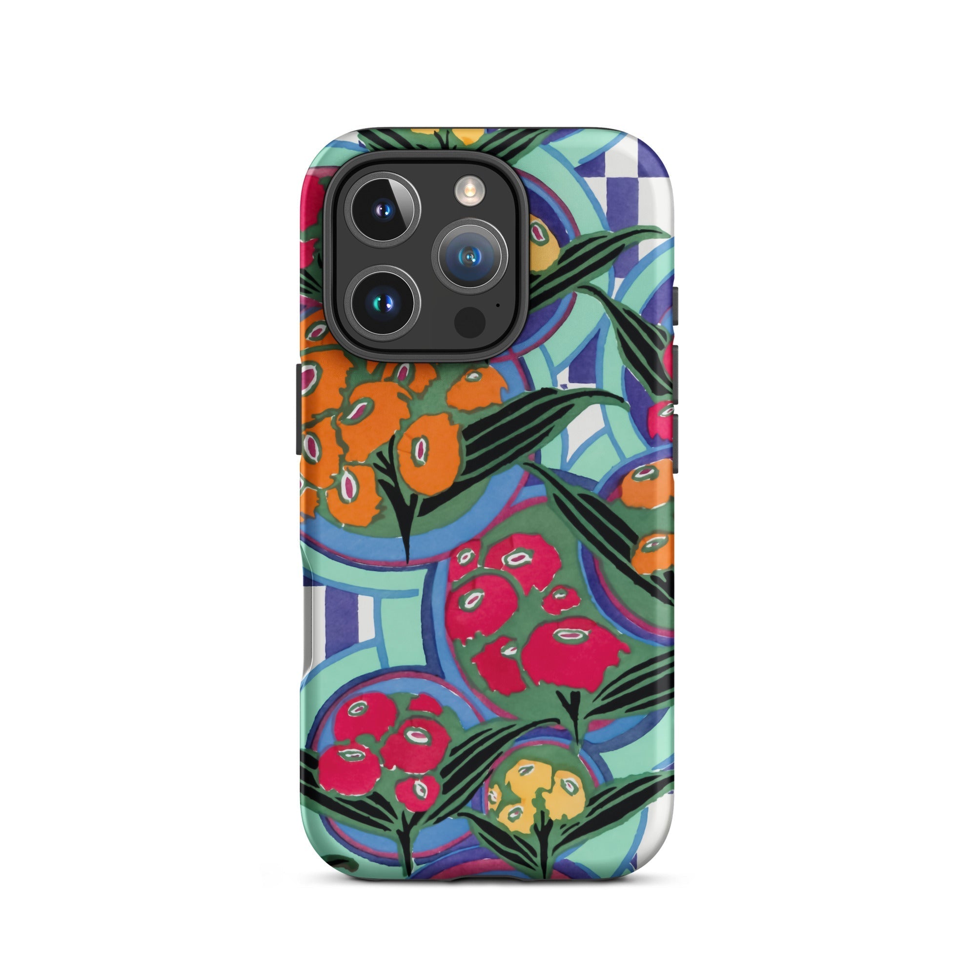 Vibrant Floral Aesthetic E.a. Séguy Iphone Case, 16 Pro / Matte, Floral Patterned Phone Case