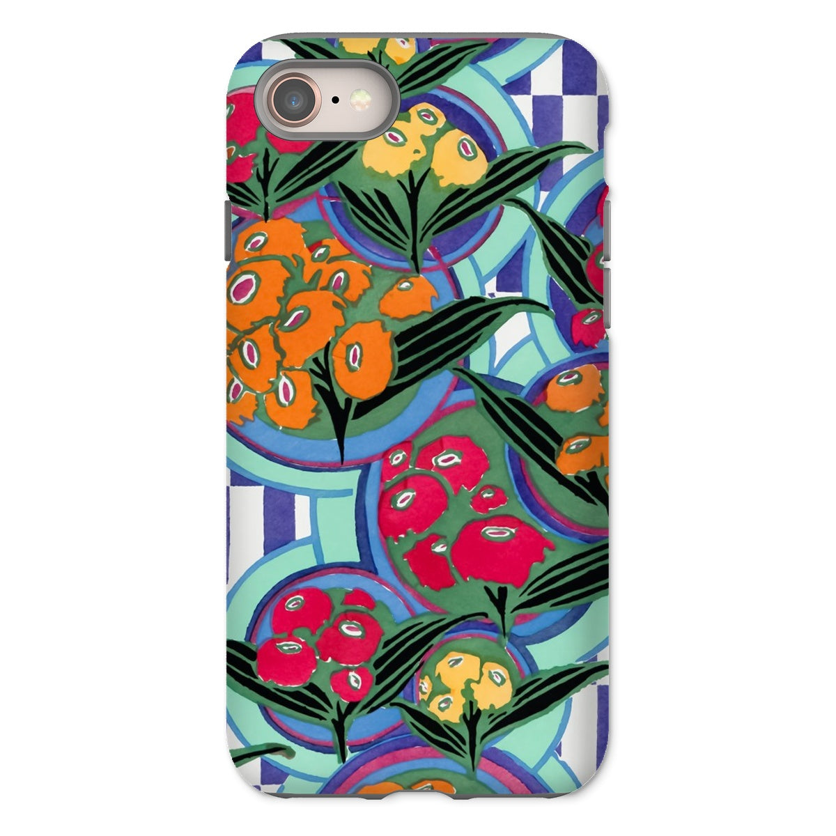 Vibrant Floral Aesthetic E.a. Séguy Iphone Case, 8 / Matte, Colorful Floral Patterned Phone Case Abstract Geometric Shapes