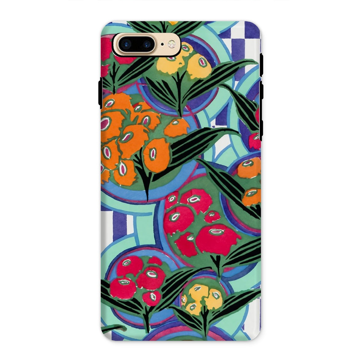 Vibrant Floral Aesthetic E.a. Séguy Iphone Case, 8 Plus / Matte, Colorful Fruit Patterned Phone Case Abstract Geometric Designs