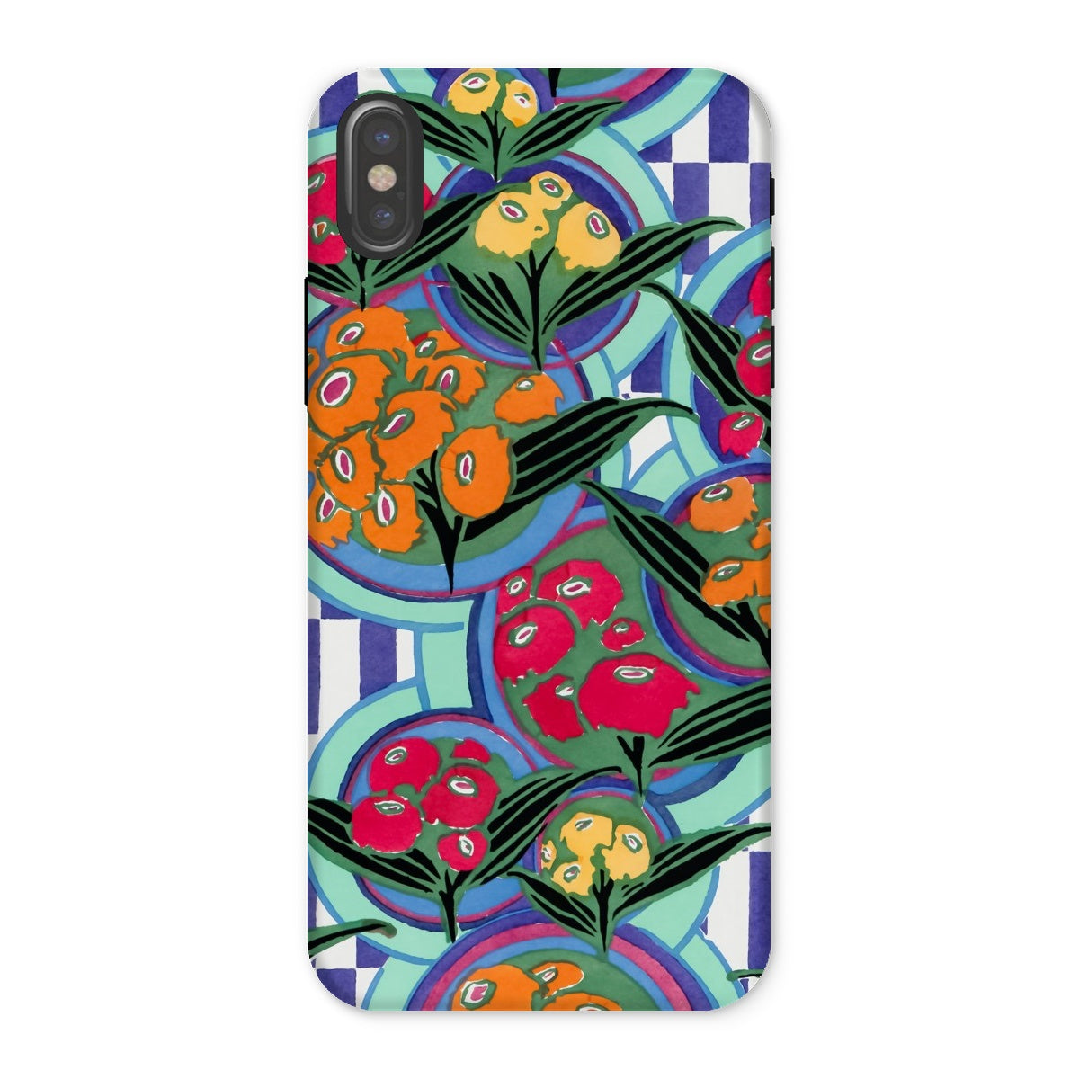 Vibrant Floral Aesthetic E.a. Séguy Iphone Case, x / Matte, Colorful Abstract Floral Patterned Phone Case Vibrant Fruits