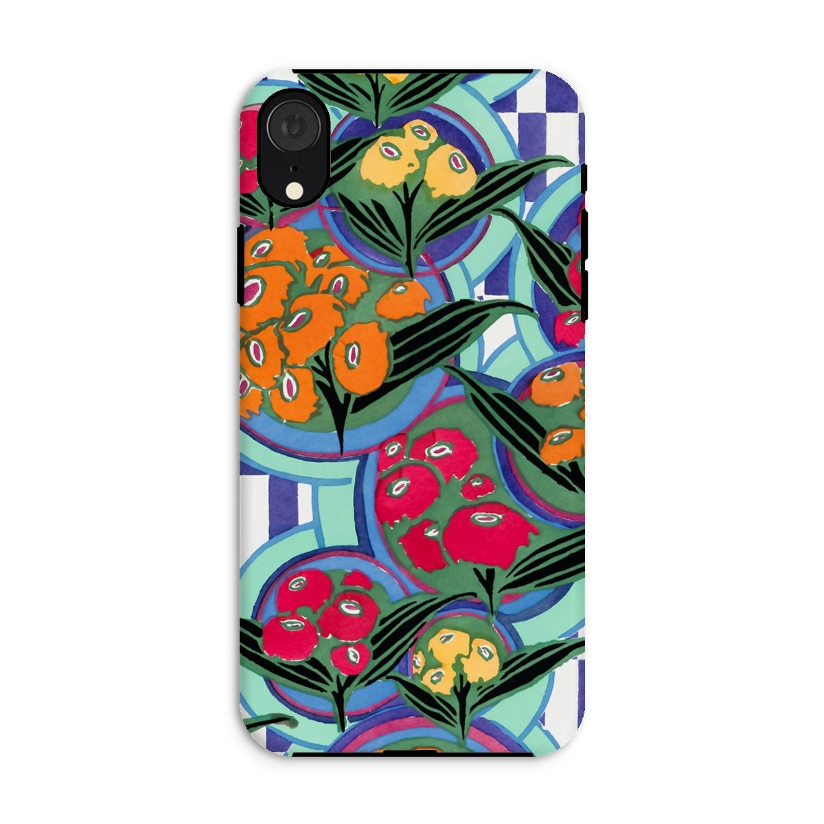 Vibrant Floral Aesthetic E.a. Séguy Iphone Case, Xr / Matte, Colorful Floral Patterned Phone Case Abstract Fruit Berry Designs
