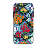 Vibrant Floral Aesthetic - E.a. Séguy Iphone Case, Xs / Matte, Colorful Floral-patterned Phone Case Abstract Geometric Shapes