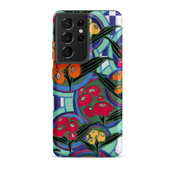 Vibrant Floral Aesthetic - E.a. Séguy Samsung Case, Galaxy S21 Ultra / Matte, Smartphone Vibrant Floral-patterned Case