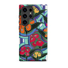 Vibrant Floral Aesthetic E.a. Séguy Samsung Case, Galaxy S24 Ultra / Matte, Phone Case Colorful Floral Geometric Pattern
