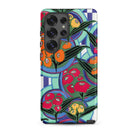 Vibrant Floral Aesthetic E.a. Séguy Samsung Case, Galaxy S25 Ultra / Matte, Phone Case Vibrant Floral Geometric Pattern
