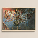 Vicious Circle - Jacek Malczewski Kunstdruck auf Leinwand, 17x12’’ / A3 / Naturrahmen, Poster-Drucke & visuelle Kunstwerke, Toby Leon