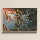 Vicious Circle - Jacek Malczewski Framed Canvas, 18x12’’ / 46x31cm / Natural Floating Frame, Framed Oil Painting Crowded Allegorical Scene