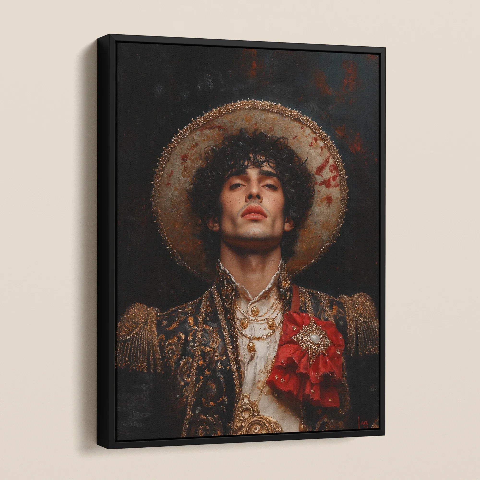 Victor - Gay Matador Art Framed Canvas