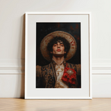 Victor - Gay Matador Art Print / Canvas, 12x16’’ / 31x41cm / White Frame / Matboard, Posters Prints & Visual Artwork, Toby Leon