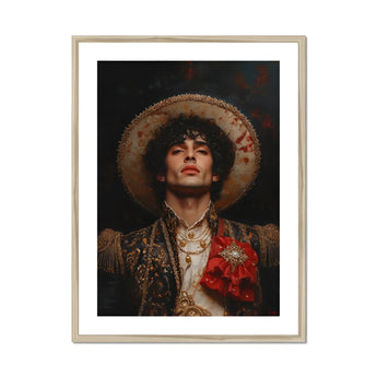 Victor - Gay Matador Art Print, Framed Portrait Photograph Ornate Military-style Jacket Wide-brimmed Hat