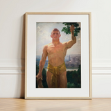 The Victor - Stampa artistica di Osmar Schindler / Tela, 12x16’’ / 31x41cm / Cornice naturale / Passe-partout, Poster, stampe e arte visiva, Toby Leon