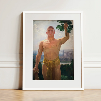 The Victor - Stampa artistica di Osmar Schindler / Tela, 12x16’’ / 31x41cm / Cornice bianca / Passe-partout, Poster, stampe e arte visiva, Toby Leon