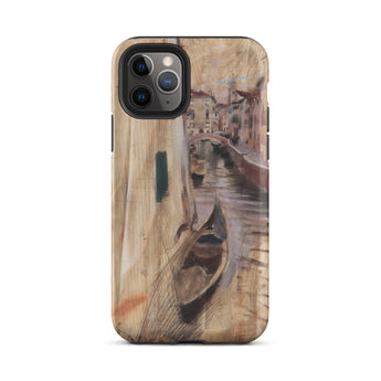 View Into a Venetian Canal - Giovanni Boldini Iphone Case, 11 Pro / Matte, Iphone Case Artistic Rendition Venetian Canal Scene Gondola