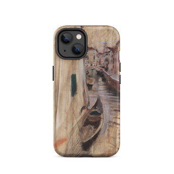 View Into a Venetian Canal - Giovanni Boldini Iphone Case, 14 / Matte, Iphone Case Impressionistic Painting Venetian Canal Scene