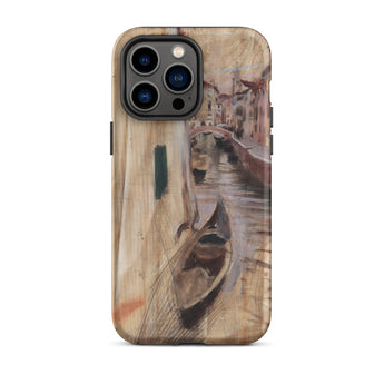 View Into a Venetian Canal - Giovanni Boldini Iphone Case, 14 Pro Max / Matte, Iphone 15 Pro Max Venice Canal Scene Art