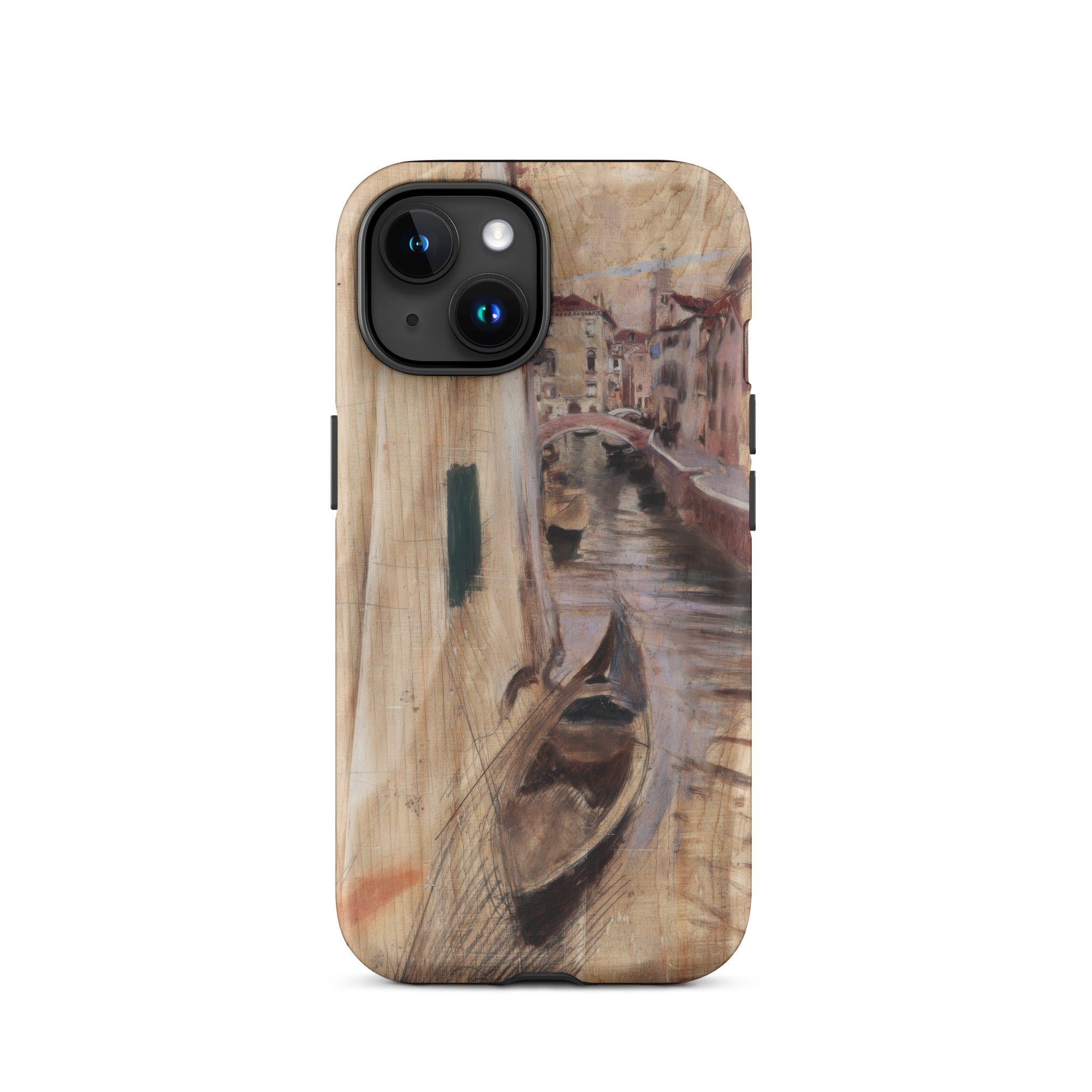View Into a Venetian Canal Giovanni Boldini Iphone Case, 15 / Matte, Iphone 14 Case Painted Canal Scene Gondola