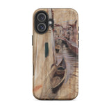 View Into a Venetian Canal - Giovanni Boldini Iphone Case, 16 Plus / Matte, Phone Case Painted Scene Venetian Canal Gondola