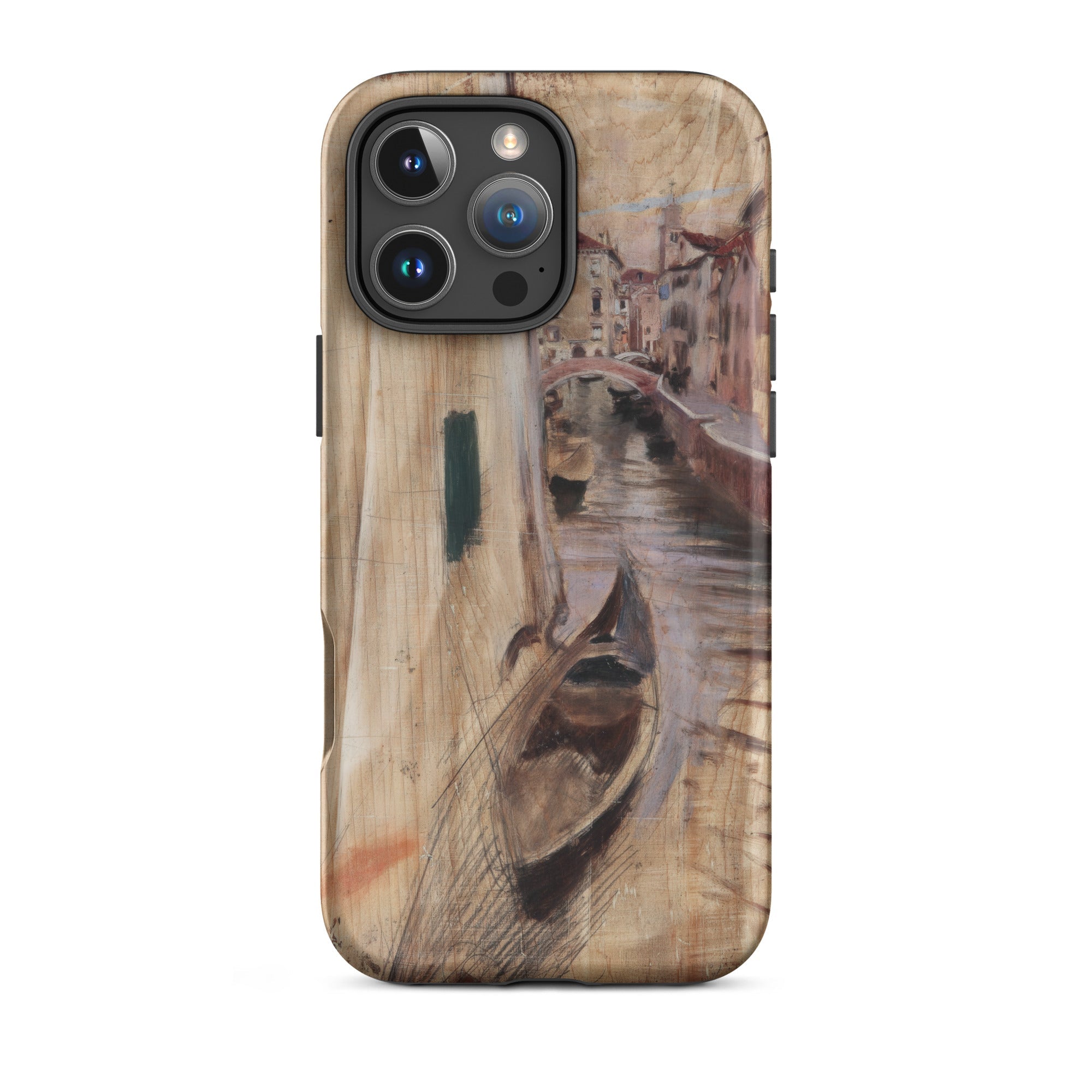 View Into a Venetian Canal Giovanni Boldini Iphone Case, 16 Pro Max / Matte, Smartphone Venice Canal Scene Case