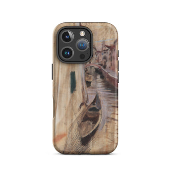 View Into a Venetian Canal - Giovanni Boldini Phone Case Iphone 16 Pro / Matte Iphone Case Venice Canal Scene Painting Giovanni Boldini