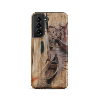 View Into a Venetian Canal - Giovanni Boldini Samsung Case, Galaxy S21 / Matte, Smartphone Decorative Case Venetian Canal Scene